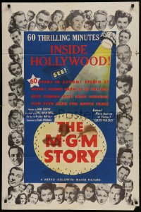 8y536 M-G-M STORY style A 1sh 1951 MGM studio biography, headshots of many top stars!