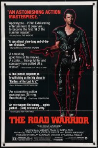 8y495 MAD MAX 2: THE ROAD WARRIOR style B 1sh 1982 George Miller, Mel Gibson returns as Mad Max!