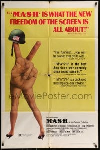 8y522 MASH 1sh 1970 Elliott Gould, Korean War classic directed by Robert Altman!