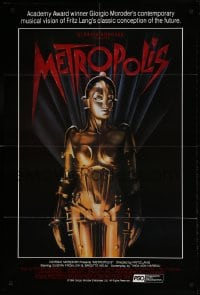8y535 METROPOLIS 1sh R1984 Brigitte Helm as the gynoid Maria, The Machine Man!