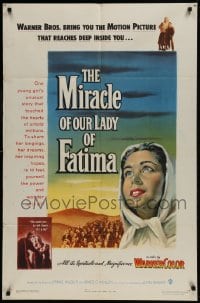 8y543 MIRACLE OF OUR LADY OF FATIMA 1sh 1952 a true story that reaches deep inside you!