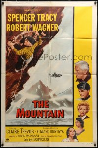 8y555 MOUNTAIN 1sh 1956 mountain climber Spencer Tracy, Robert Wagner, Claire Trevor!