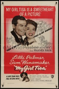 8y570 MY GIRL TISA 1sh 1948 Lili Palmer, Sam Wanamaker, a sweetheart of a picture!