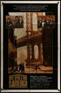 8y609 ONCE UPON A TIME IN AMERICA 1sh 1984 De Niro, James Woods, Sergio Leone, many images!