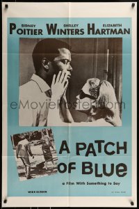 8y630 PATCH OF BLUE 1sh 1966 Poitier & Hartman are each captive in their own world, wide-screen?