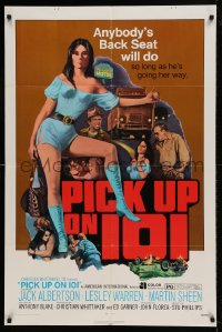 8y638 PICK UP ON 101 1sh 1972 sexy Lesley Ann Warren knows where she wants to go!