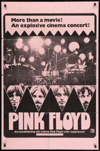 8y641 PINK FLOYD 1sh 1972 an explosive rock & roll cinema concert in Pompeii!