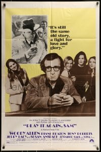8y649 PLAY IT AGAIN, SAM 1sh 1972 Woody Allen, Diane Keaton, Jerry Lacy as Humphrey Bogart!