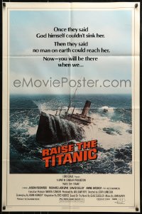 8y688 RAISE THE TITANIC 1sh 1980 cool image of ship being pulled from the depths of the ocean!