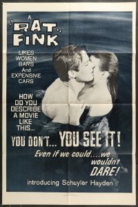 8y691 RAT FINK 1sh 1965 Schuyler Hayden likes women, bars & expensive cars!