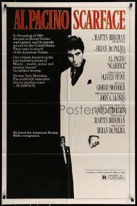 8y736 SCARFACE 1sh 1983 Al Pacino as Tony Montana, Brian De Palma, Oliver Stone!