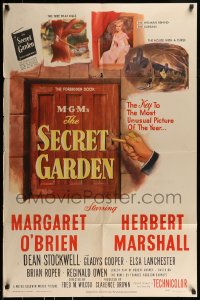 8y743 SECRET GARDEN 1sh 1949 Margaret O'Brien, Herbert Marshall, Frances Hodgson Burnett's book!