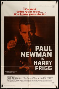 8y745 SECRET WAR OF HARRY FRIGG 1sh 1968 Paul Newman in the title role, directed by Jack Smight!