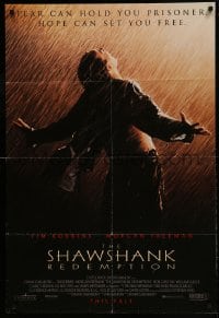 8y757 SHAWSHANK REDEMPTION advance 1sh 1994 escaped prisoner Tim Robbins in rain, Stephen King