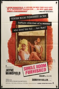 8y772 SINGLE ROOM FURNISHED 1sh 1968 sexy Jayne Mansfield in her last and finest performance!