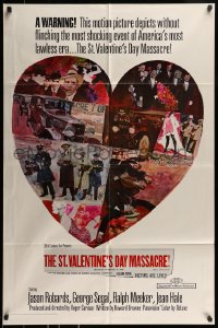 8y804 ST. VALENTINE'S DAY MASSACRE 1sh 1967 most shocking event of America's most lawless era!