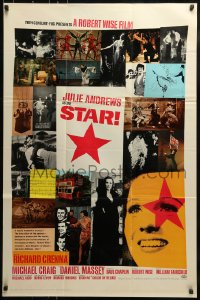 8y807 STAR int'l 1sh 1968 Julie Andrews, Robert Wise, Richard Crenna, red title w/ Hirschfeld art!
