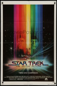 8y809 STAR TREK advance 1sh 1979 cool art of Shatner, Nimoy, Khambatta and Enterprise by Bob Peak!