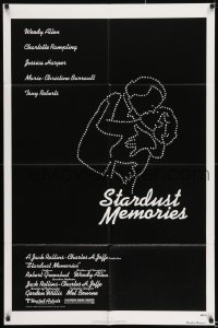 8y812 STARDUST MEMORIES 1sh 1980 directed by Woody Allen, constellation art by Burt Kleeger!