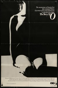 8y821 STORY OF O 1sh 1976 Histoire d'O, Udo Kier, x-rated, sexy silhouette image!