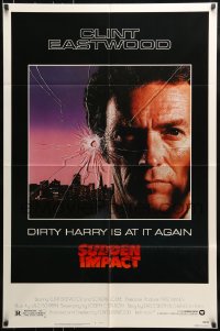 8y831 SUDDEN IMPACT 1sh 1983 Clint Eastwood is at it again as Dirty Harry, great image!