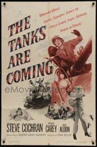 8y854 TANKS ARE COMING 1sh 1951 Sam Fuller, Steve Cochran, Uncle Sam's iron-nerved yanks in tanks!