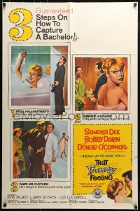 8y876 THAT FUNNY FEELING 1sh 1965 naked Sandra Dee in tub, Bobby Darin, Donald O'Connor