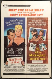 8y879 THAT TOUCH OF MINK/TO KILL A MOCKINGBIRD 1sh 1967 Cary Grant/Gregory Peck double bill!