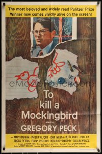 8y903 TO KILL A MOCKINGBIRD 1sh 1963 Gregory Peck classic, from Harper Lee's famous novel!