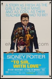 8y904 TO SIR, WITH LOVE 1sh 1967 Sidney Poitier, Geeson, directed by James Clavell!