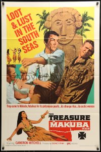 8y917 TREASURE OF MAKUBA 1sh 1967 Cameron Mitchell, loot & lust in the South Seas!
