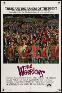 8y958 WARRIORS 1sh 1979 Walter Hill, Jarvis artwork of the armies of the night!