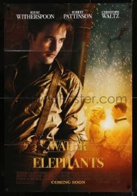 8y960 WATER FOR ELEPHANTS style D int'l advance DS 1sh 2011 cool image of Reese Witherspoon!