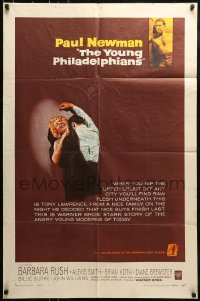 8y994 YOUNG PHILADELPHIANS 1sh 1959 lawyer Paul Newman defends Robert Vaughn from murder charges!