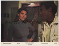 8z615 MOTHER, JUGS & SPEED color 11x14 still #7 1976 close up of sexy Raquel Welch & Bill Cosby!