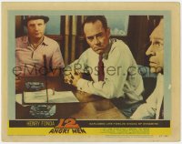 8z036 12 ANGRY MEN LC #4 1957 Henry Fonda by knife between Jack Warden and Joseph Sweeney!