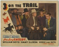 8z040 3 ON THE TRAIL LC R1946 close up of a gang of Hopalong Cassidy's enemies!