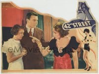 8z001 42nd STREET LC 1933 George Brent shields scared Ruby Keeler from angry Bebe Daniels!