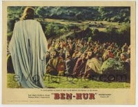 8z116 BEN-HUR LC #4 1960 a crowd listens to Jesus deliver the Sermon on the Mount, Wyler classic!