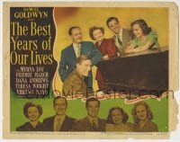 8z117 BEST YEARS OF OUR LIVES LC #8 1947 Hoagy Carmichael plays piano by March, Loy,Andrews,Wright