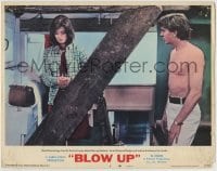 8z148 BLOW-UP LC #2 1967 Antonioni, David Hemmings tries to learn more about Vanessa Redgrave!