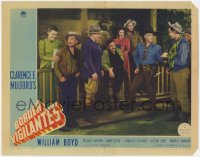 8z157 BORDER VIGILANTES LC 1941 William Boyd as Hopalong Cassidy standing with top cast on porch!