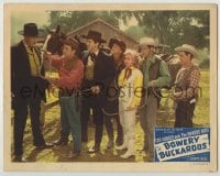 8z161 BOWERY BUCKAROOS LC #3 1947 the gang watches Leo Gorcey hand lasso to the bad man!