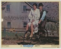 8z178 BUTCH CASSIDY & THE SUNDANCE KID LC #3 1969 Paul Newman & Katharine Ross on bicycle!