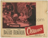 8z191 CASABLANCA LC #8 R1949 John Qualen pretends to show jewelry to Ingrid Bergman & Paul Henreid!