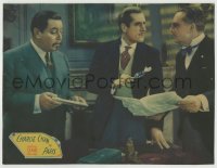 8z007 CHARLIE CHAN IN PARIS LC 1935 Warner Oland by men studying a clue w/ magnifying glass, rare!