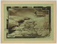 8z201 CHASE LC 1924 incredible image of guy on skis jumping a frozen river, none dared follow!