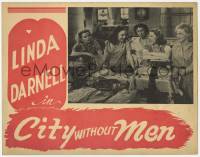 8z215 CITY WITHOUT MEN Canadian LC 1942 Linda Darnell, Glenda Farrell, Leslie Brooks, Hamilton