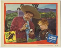 8z264 DARING CABALLERO LC #7 1949 Leo Carrillo as Pancho showing egg to little boy!