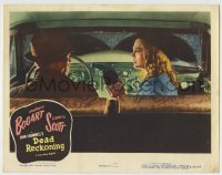 8z271 DEAD RECKONING LC R1955 sexy Lizabeth Scott holding Humphrey Bogart at gunpoint in car!